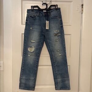 Zara Distressed Blue Jeans